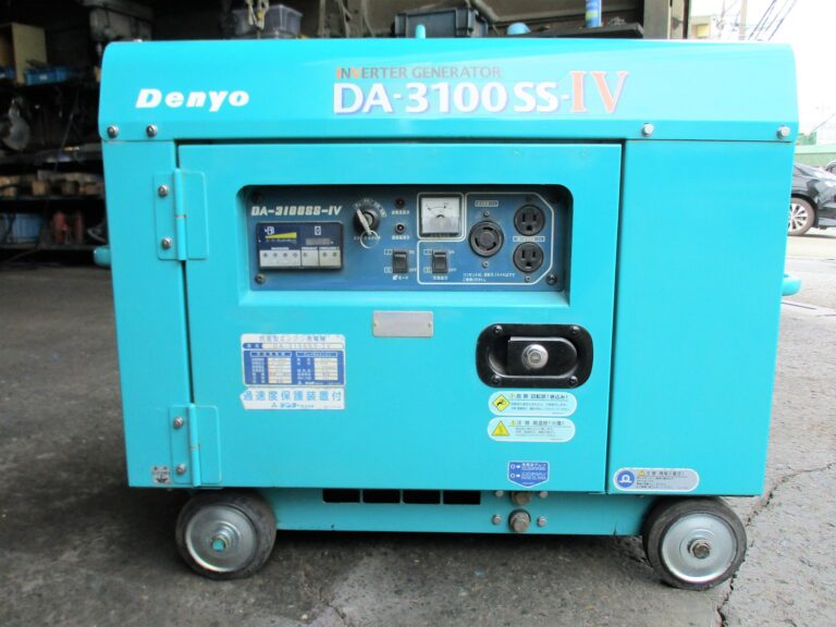 DA-3100SS-IV 100V 3.1KVA インバーター 中古発電機 デンヨー – ア
