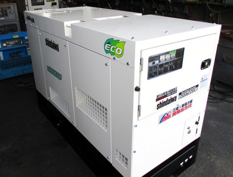 DGM600MK 60KVA 中古発電機 新ダイワ 三相・単相同時出力 オイルガード付 低稼働