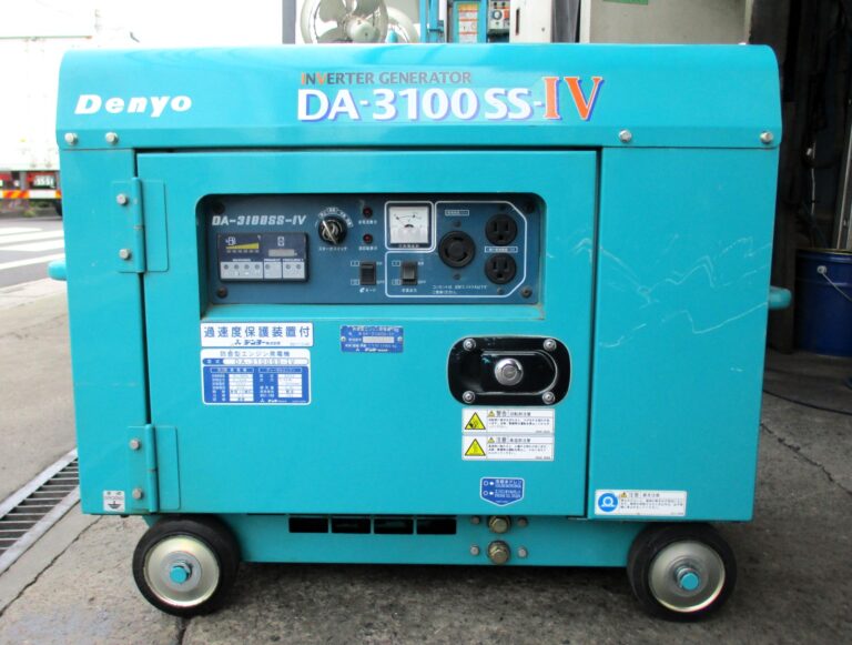 DA-3100SS-IV　100V　3.1KVA　インバーター　デンヨー　中古発電機