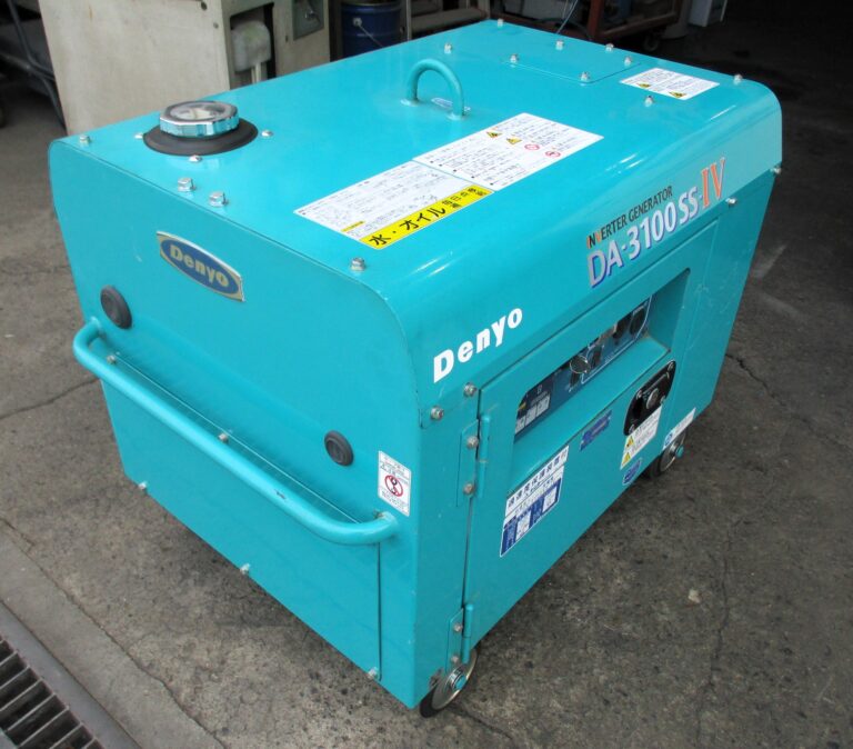 DA-3100SS-IV　100V　3.1KVA　インバーター　デンヨー　中古発電機