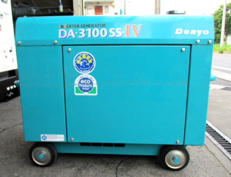 DA-3100SS-IV　100V　3.1KVA　インバーター　デンヨー　中古発電機