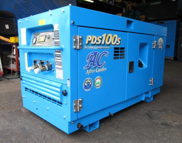 PDS100SC　北越工業　中古コンプレッサー　アフタークーラータイプ