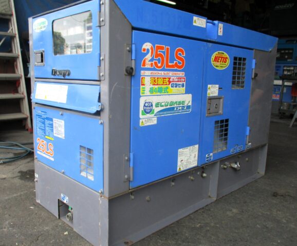 DCA-25LSKE　25KVA　エコベース　中古発電機　デンヨー