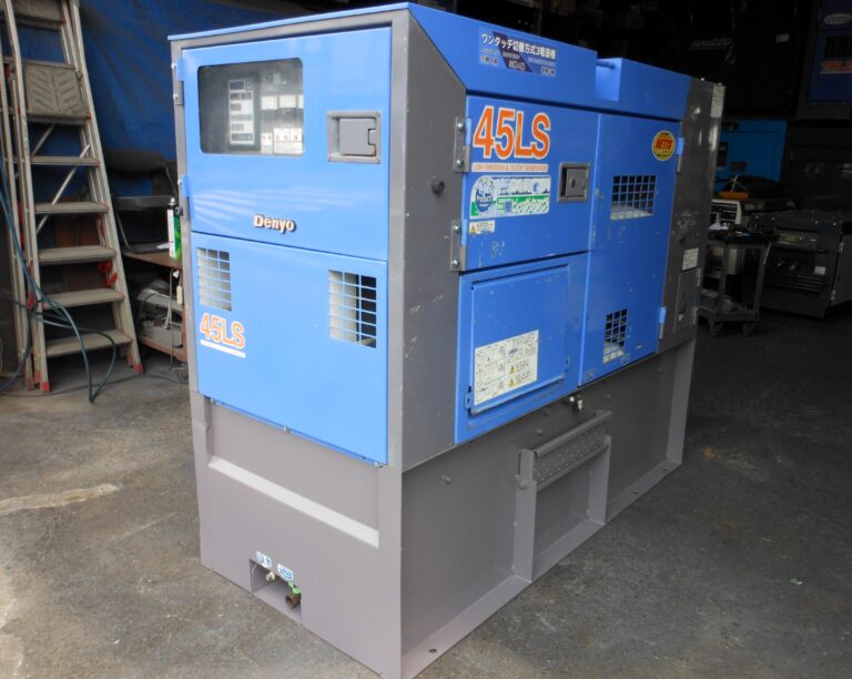 DCA-45LSKB2　45KVA　中古発電機　ﾃﾞﾝﾖｰ　ﾋﾞｯｸﾀﾝｸｵｲﾙｶﾞｰﾄﾞ付　ﾜﾝﾀｯﾁ切替方式3電源機