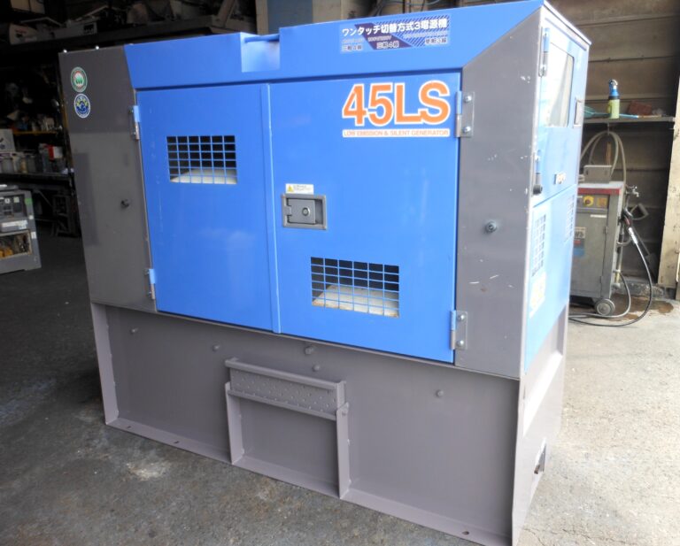 DCA-45LSKB2　45KVA　中古発電機　ﾃﾞﾝﾖｰ　ﾋﾞｯｸﾀﾝｸｵｲﾙｶﾞｰﾄﾞ付　ﾜﾝﾀｯﾁ切替方式3電源機