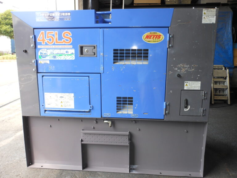 DCA-45LSKB2　45KVA　中古発電機　ﾃﾞﾝﾖｰ　ﾋﾞｯｸﾀﾝｸｵｲﾙｶﾞｰﾄﾞ付　ﾜﾝﾀｯﾁ切替方式3電源機