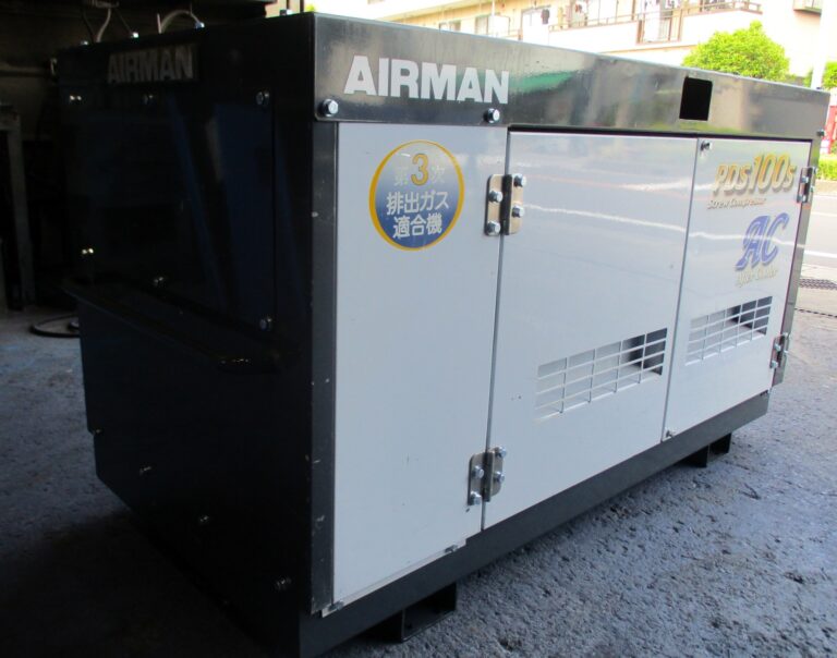 PDS100SC　25馬力　中古コンプレッサー　AIRMAN　アフタークーラー仕様
