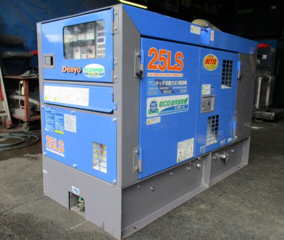 DCA-25LSKE　25KVA　中古発電機　デンヨー　エコベース　切替方式3電源機