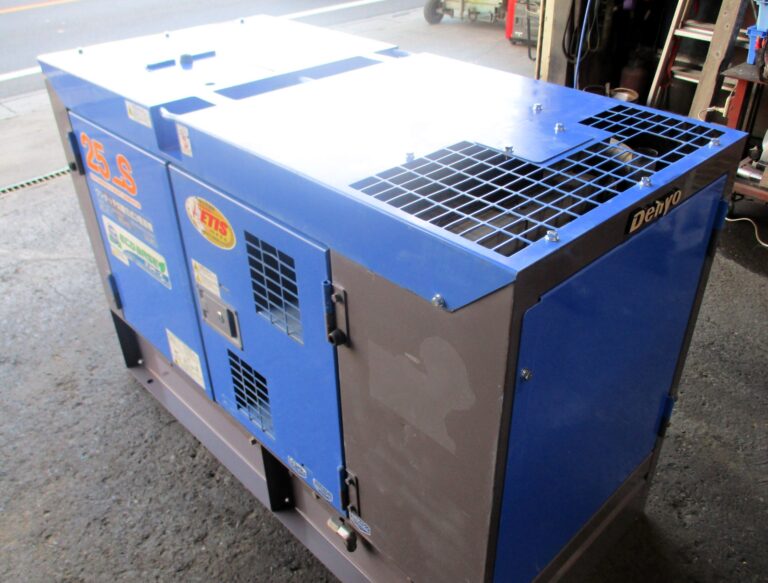 DCA-25LSKE 25KVA 中古発電機 デンヨー エコベース 切替方式3電源機