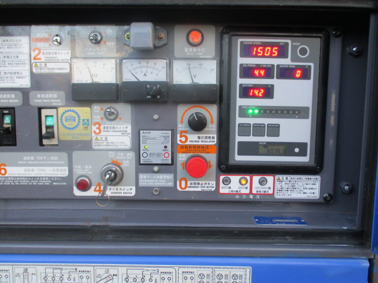 DCA-25LSKE 25KVA 中古発電機 デンヨー エコベース 切替方式3電源機