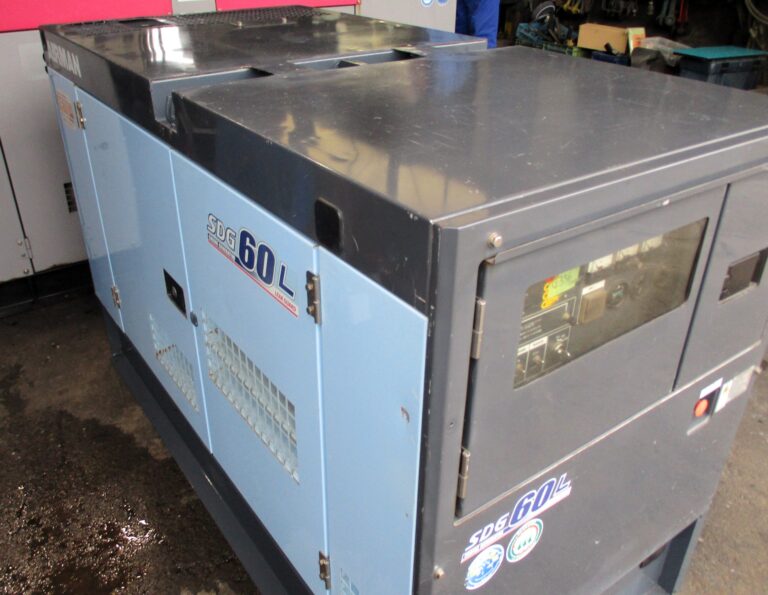 SDG60SL-5B1　60KVA　中古発電機　AIRMAN　200⇔400V切替仕様　ｵｲﾙﾌｪﾝｽ一体型