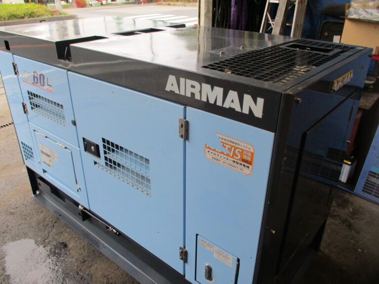 SDG60SL-5B1　60KVA　中古発電機　AIRMAN　200⇔400V切替仕様　ｵｲﾙﾌｪﾝｽ一体型