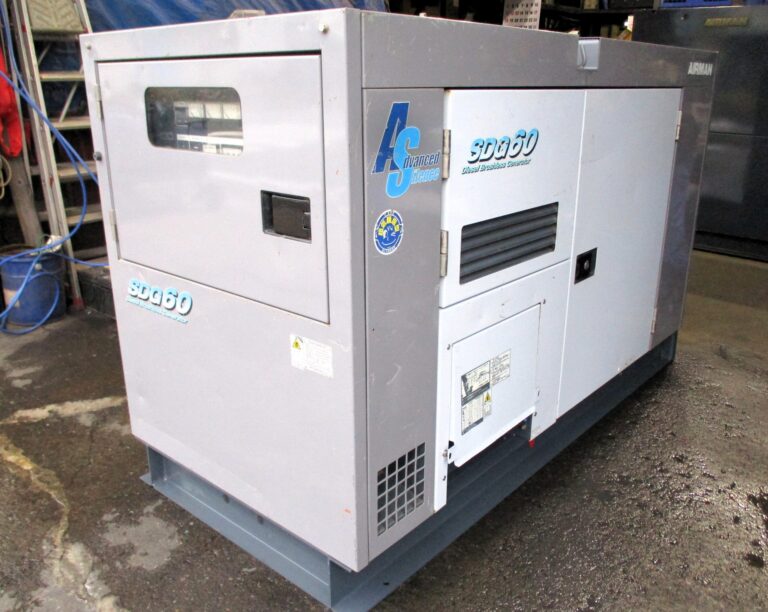 SDG60AS　60KVA　中古発電機　極超低騒音型　AIRMAN　200⇔400V切替仕様