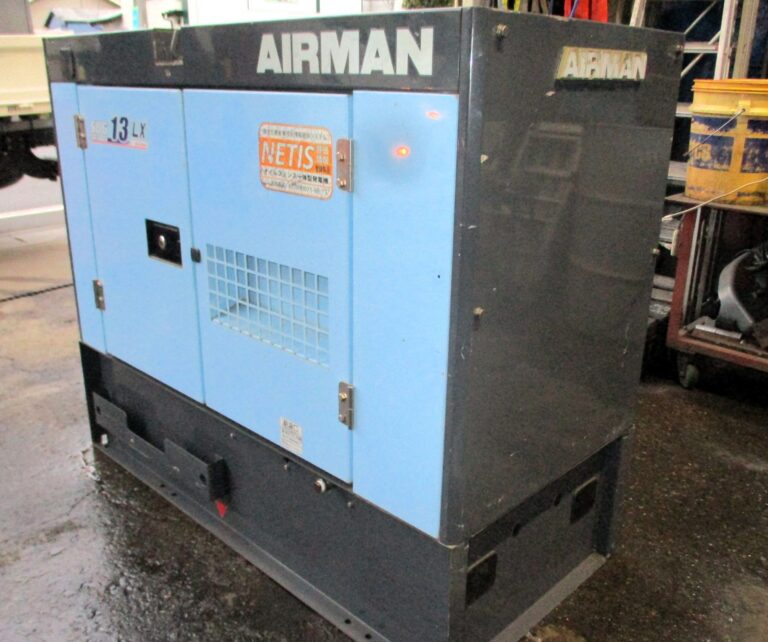 SDG13LX　13KVA　中古発電機　AIRMAN　ﾘｰｸｶﾞｰﾄﾞ・ﾋﾞｯｸﾀﾝｸ　三相⇔単相切替仕様