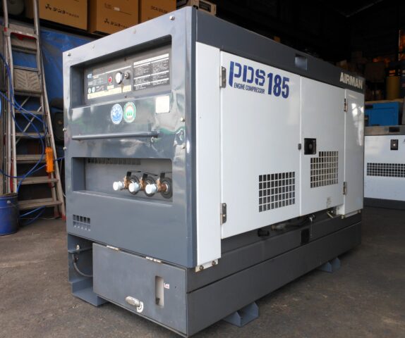 PDS185SC-7C5 50馬力 中古コンプレッサー エアマン アフタークーラー仕様