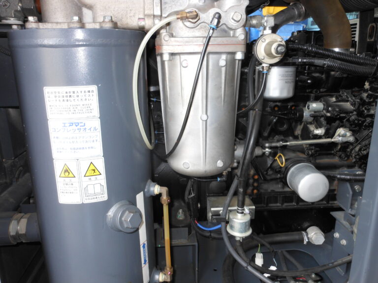 PDS185SC-7C5　５０馬力　中古コンプレッサー　エアマン　アフタークーラー仕様