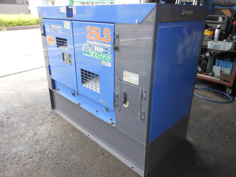 DCA-25LSKB　25KVA　中古発電機　デンヨー　ワンタッチ切替方式3電源機　ビックタンク