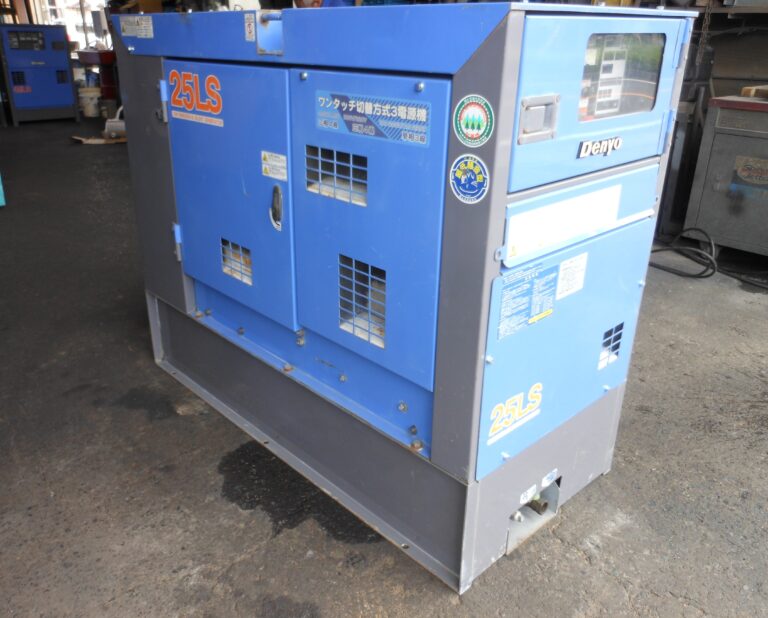 DCA-25LSKB　25KVA　中古発電機　デンヨー　ワンタッチ切替方式3電源機　ビックタンク