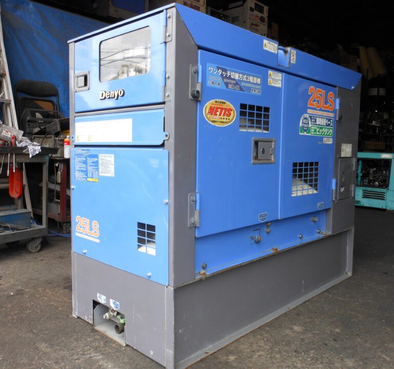 DCA-25LSKB　25KVA　中古発電機　デンヨー　ワンタッチ切替方式3電源機　ビックタンク