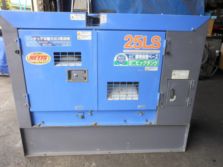 DCA-25LSKB　25KVA　中古発電機　デンヨー　ワンタッチ切替方式3電源機　ビックタンク