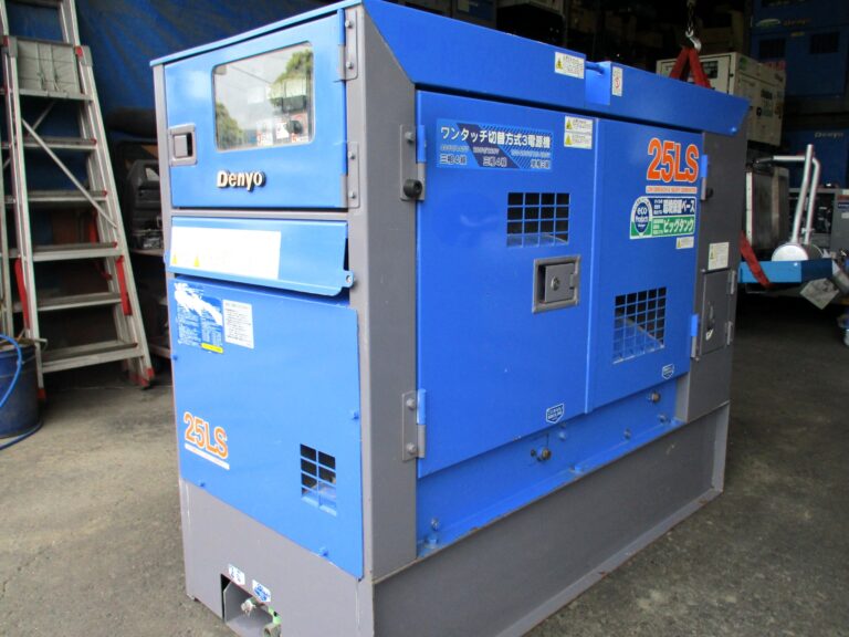 DCA-25LSKB　25KVA　中古発電機　ﾃﾞﾝﾖｰ　ﾜﾝﾀｯﾁ切替方式3電源機　ﾋﾞｯｸﾀﾝｸ