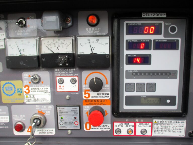 DCA-25LSKB　25KVA　中古発電機　ﾃﾞﾝﾖｰ　ﾜﾝﾀｯﾁ切替方式3電源機　ﾋﾞｯｸﾀﾝｸ