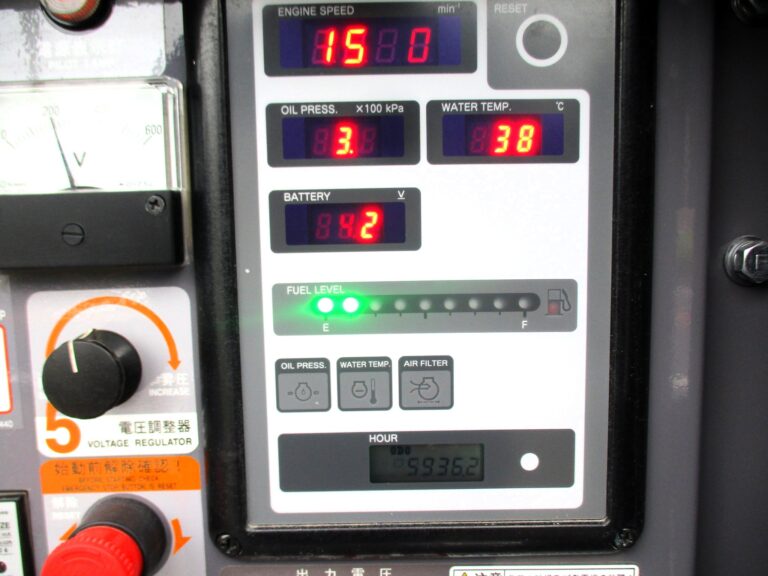 DCA-25LSKB　25KVA　中古発電機　ﾃﾞﾝﾖｰ　ﾜﾝﾀｯﾁ切替方式3電源機　ﾋﾞｯｸﾀﾝｸ