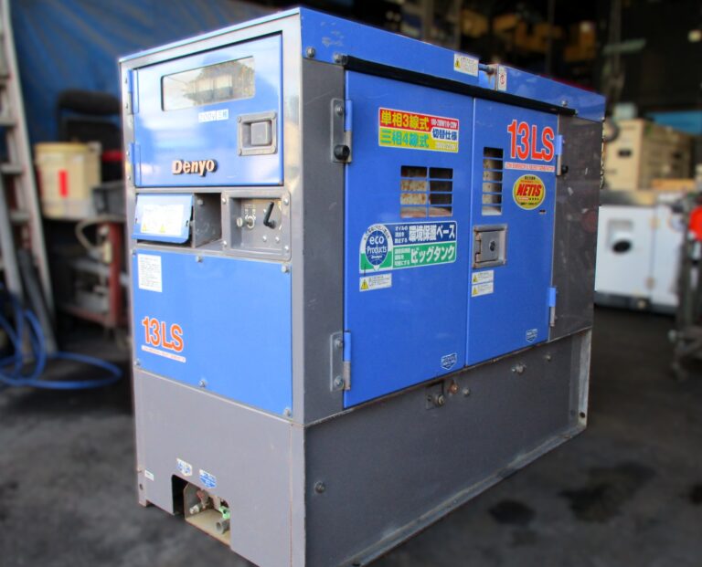 DCA-13LSYB 13KVA 中古発電機 デンヨー リークガード・ビックタンク 三相⇔単相切替仕様