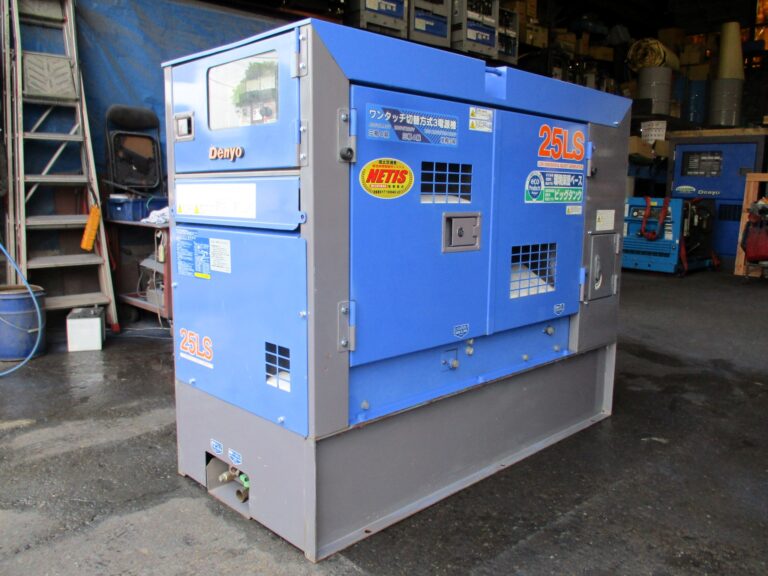 DCA-25LSKB　25KVA　中古発電機　デンヨー　ワンタッチ切替方式３電源機　ビックタンク