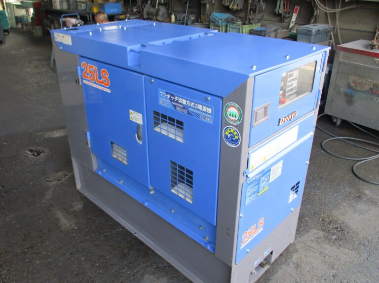 DCA-25LSKB　25KVA　中古発電機　デンヨー　ワンタッチ切替方式３電源機　ビックタンク