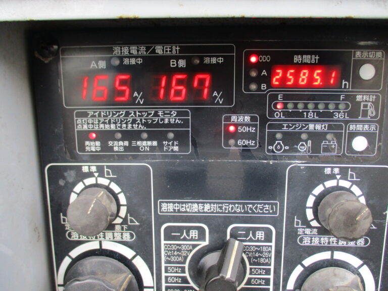 DLW-200×2LSE 2人用 中古溶接機 デンヨー エコベース