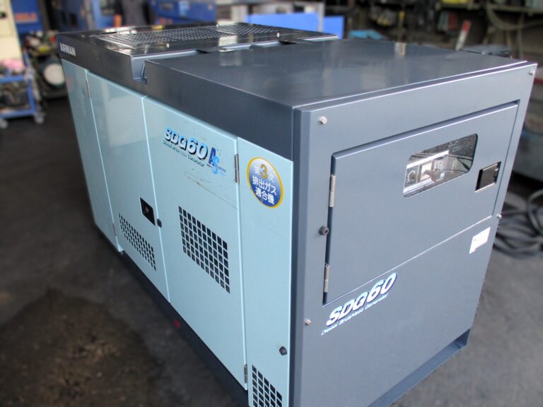 SDG60AS　60KVA　中古発電機　AIRMAN　極超低騒音型