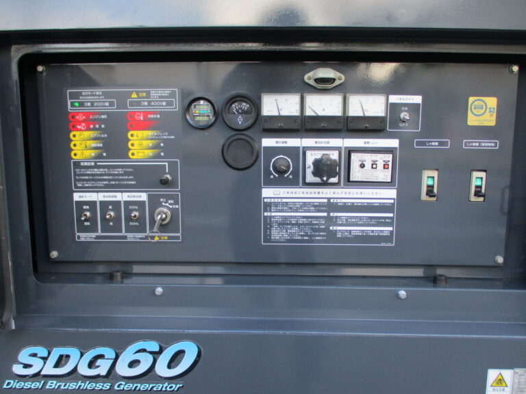 SDG60AS　60KVA　中古発電機　AIRMAN　極超低騒音型