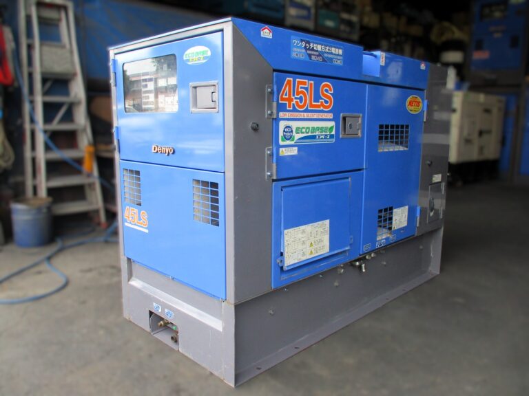 DCA-45LSKE 45KVA 中古発電機 デンヨー ワンタッチ切替方式3電源機 エコベース