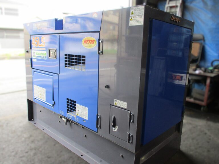 DCA-45LSKE 45KVA 中古発電機 デンヨー ワンタッチ切替方式3電源機 エコベース