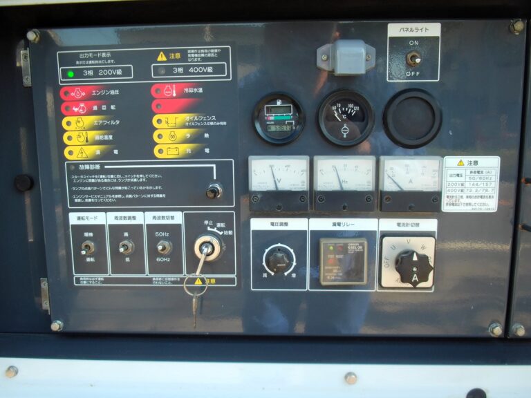 SDG60LA-5B1 60KVA 中古発電機 AIRMAN 三相⇔単相3線同時使用 オイルガード
