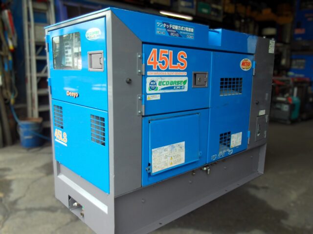 DCA-45LSKE 45KVA 中古発電機 デンヨー ワンタッチ切替方式3電源機 エコベース