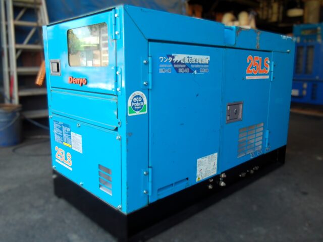 DCA-25LSK 25KVA 中古発電機 デンヨー ワンタッチ切替方式3電源機