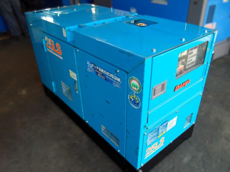 DCA-25LSK 25KVA 中古発電機 デンヨー ワンタッチ切替方式3電源機