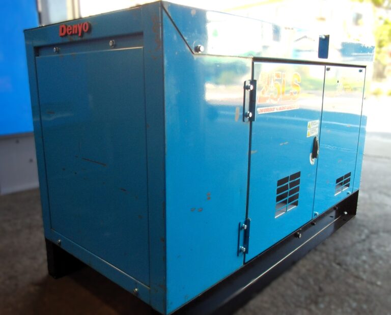 DCA-25LSK 25KVA 中古発電機 デンヨー ワンタッチ切替方式3電源機