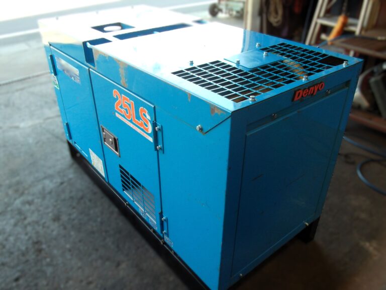 DCA-25LSK 25KVA 中古発電機 デンヨー ワンタッチ切替方式3電源機