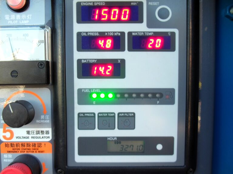 DCA-25LSK 25KVA 中古発電機 デンヨー ワンタッチ切替方式3電源機